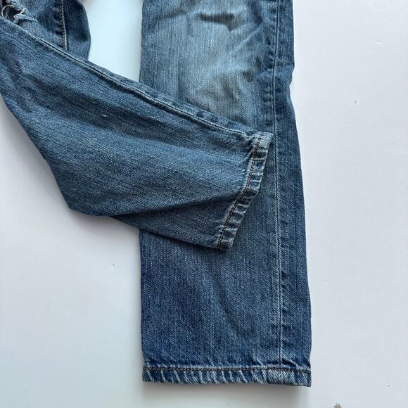 Gap Denim Overalls - Ripped Knee - Size Medium - Jean - Picture 2 of 6